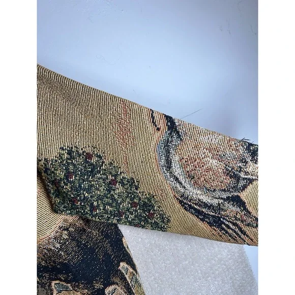 Sugar Street Weavers Vintage Cardigan Sweater XL Horse Tapestry EUC - Picture 4 of 16